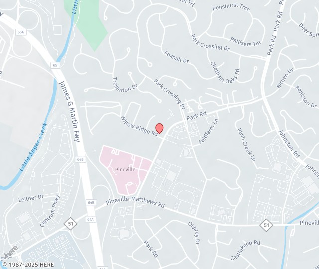 Location Map: 10460 Park RD Charlotte, NC 28210
