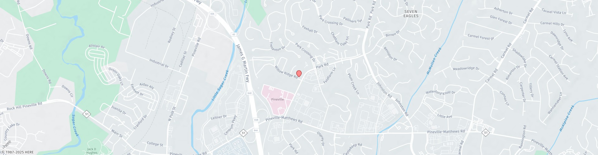 Location Map: 10460 Park RD Charlotte, NC 28210